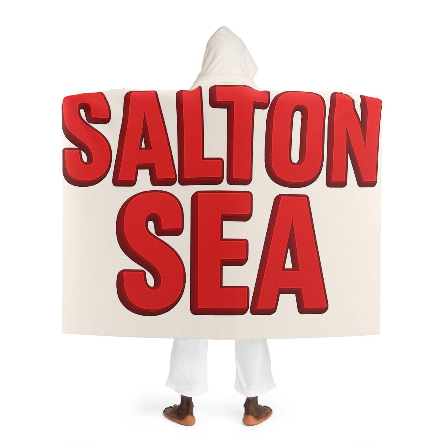 Salton Sea Hooded Sherpa Fleece Blanket