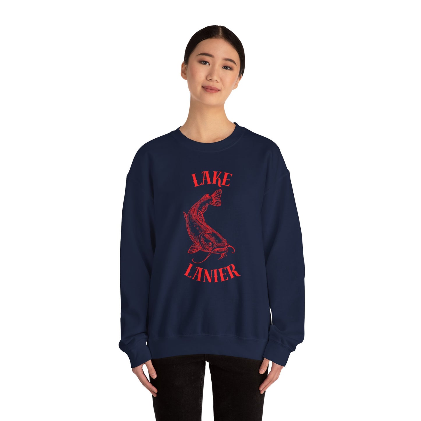 Lake Lanier Sweatshirt | Unisex Heavy Blend™ Crewneck | Perfect for Lake Lovers, Cozy Gift for Outdoors Enthusiasts, Relaxed Style for
