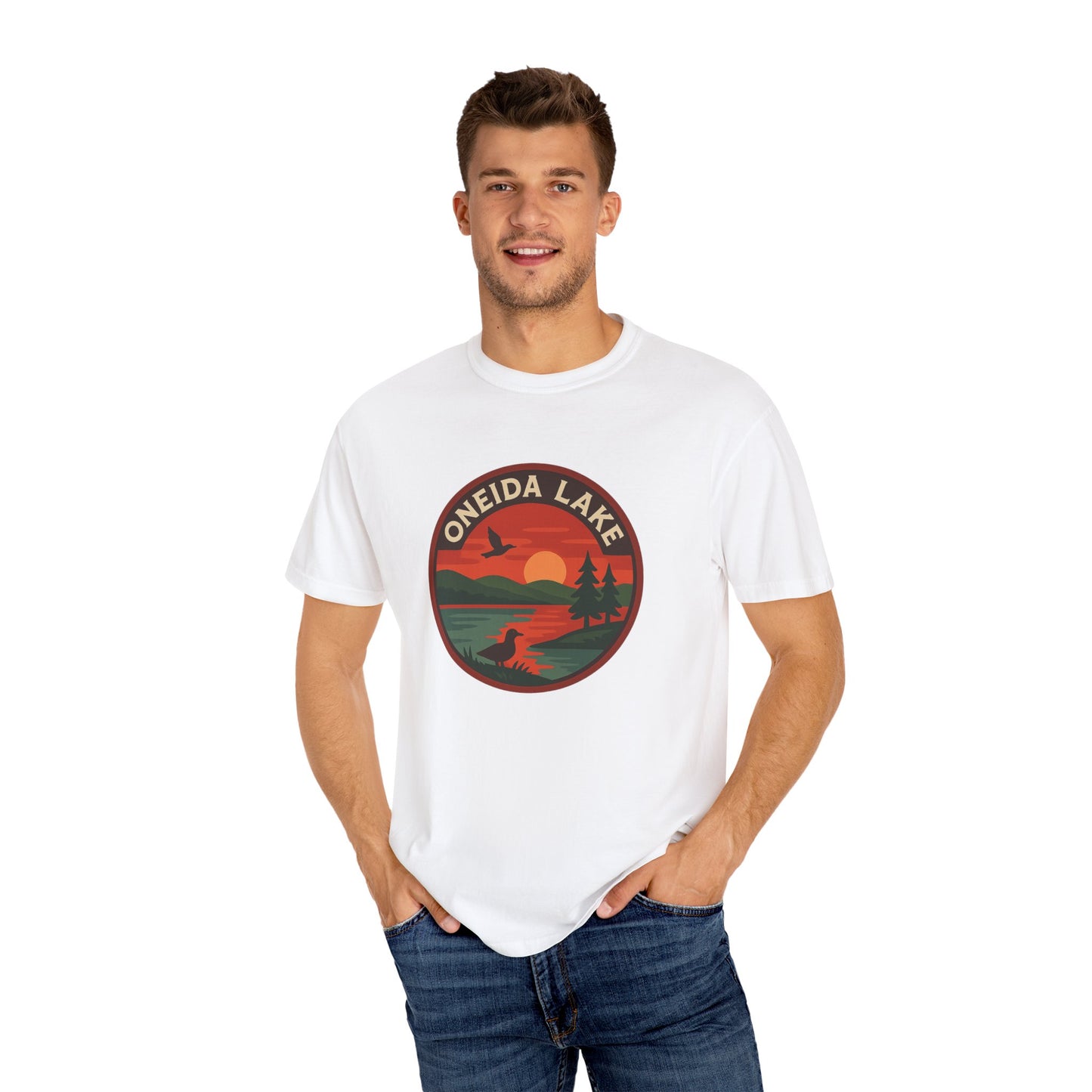 Oneida Lake Unisex Garment-Dyed T-shirt