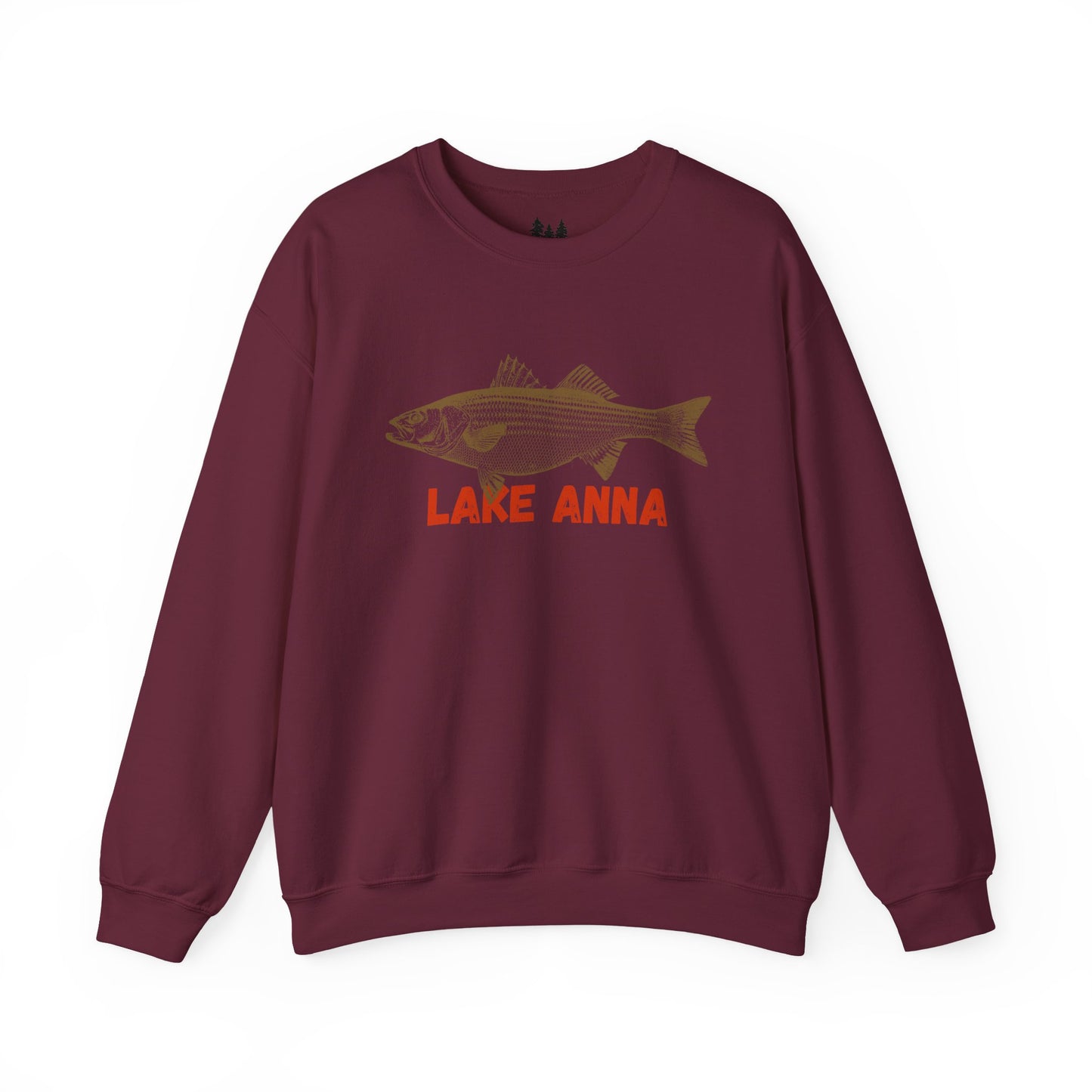 Lake Anna Fishing Sweatshirt, Unisex Crewneck, Casual Wear, Gift for Fishermen, Outdoor Apparel, Lake House Cozy