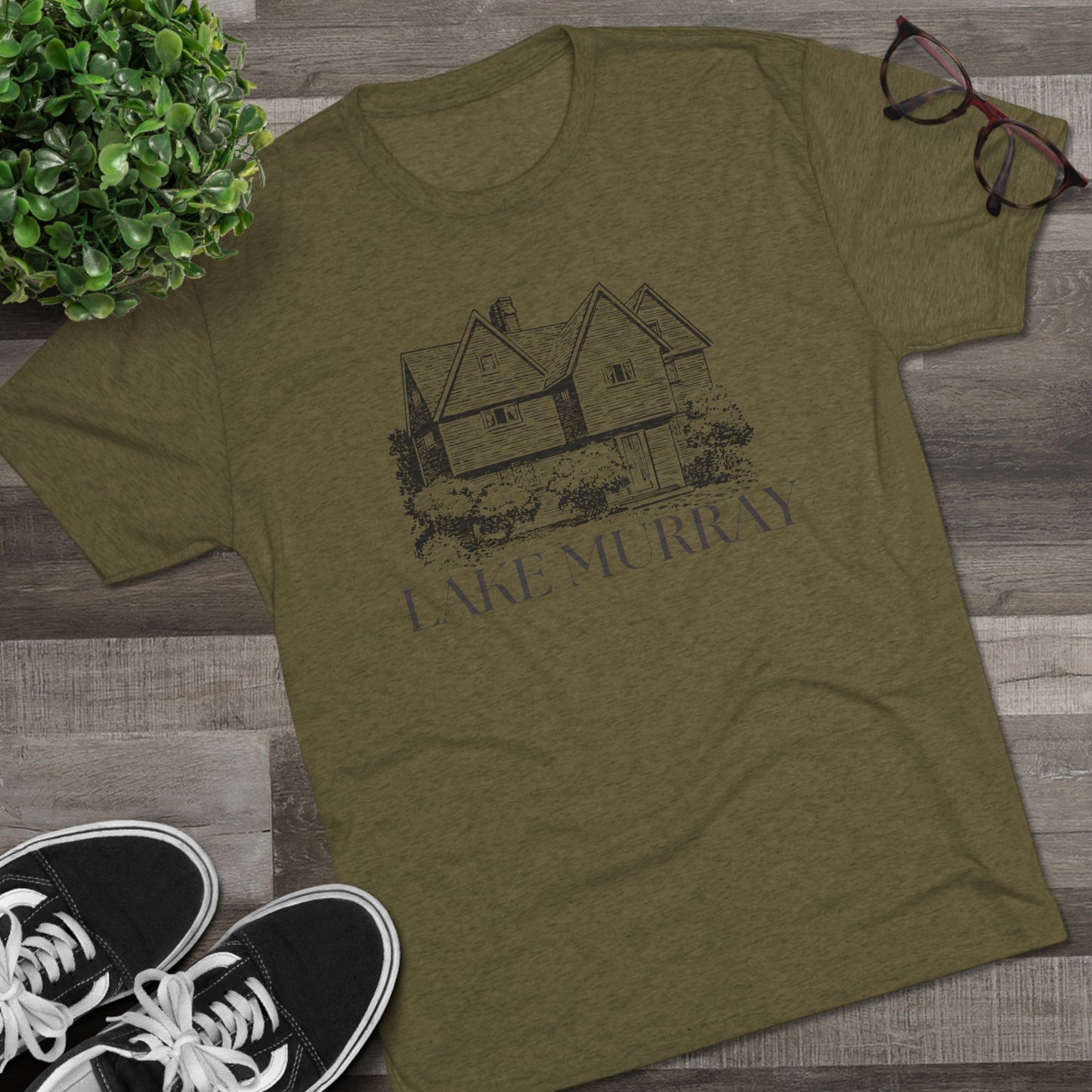 Lake Murray Unisex Tri-Blend Crew Tee, Casual T-Shirt, Summer Apparel, Lake House Shirt, Gift for Friends, Travel Tee
