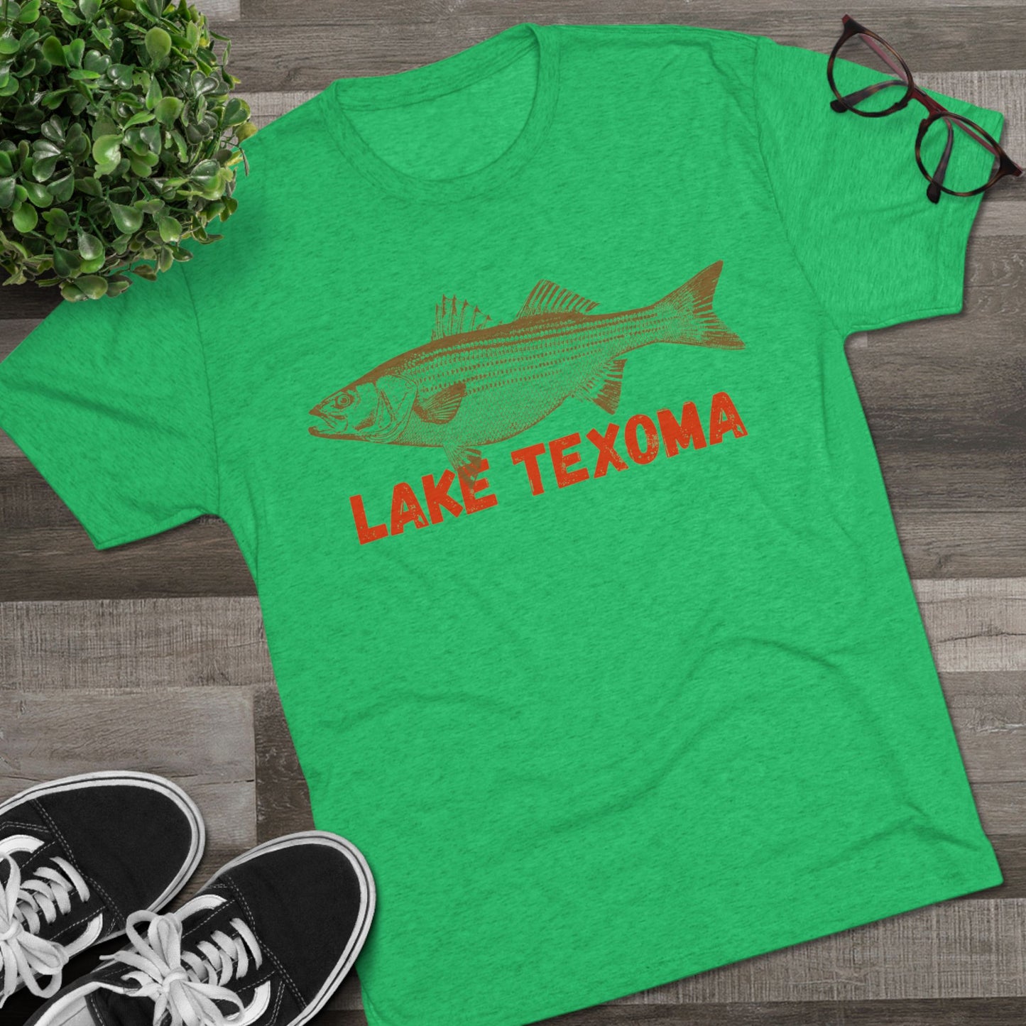 Lake Texoma Fishing Tee, Unisex Crew Neck Shirt, Summer Lake Apparel, Gift for Fishermen, Outdoor Adventure T-Shirt, Lake House Style