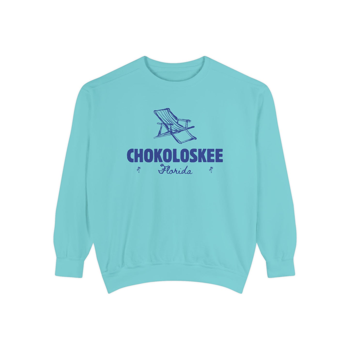 Chokoloskee Vibes Unisex Sweatshirt | Garment-Dyed Comfort, Perfect for Casual Outings, Travel, Gifts, Autumn Days