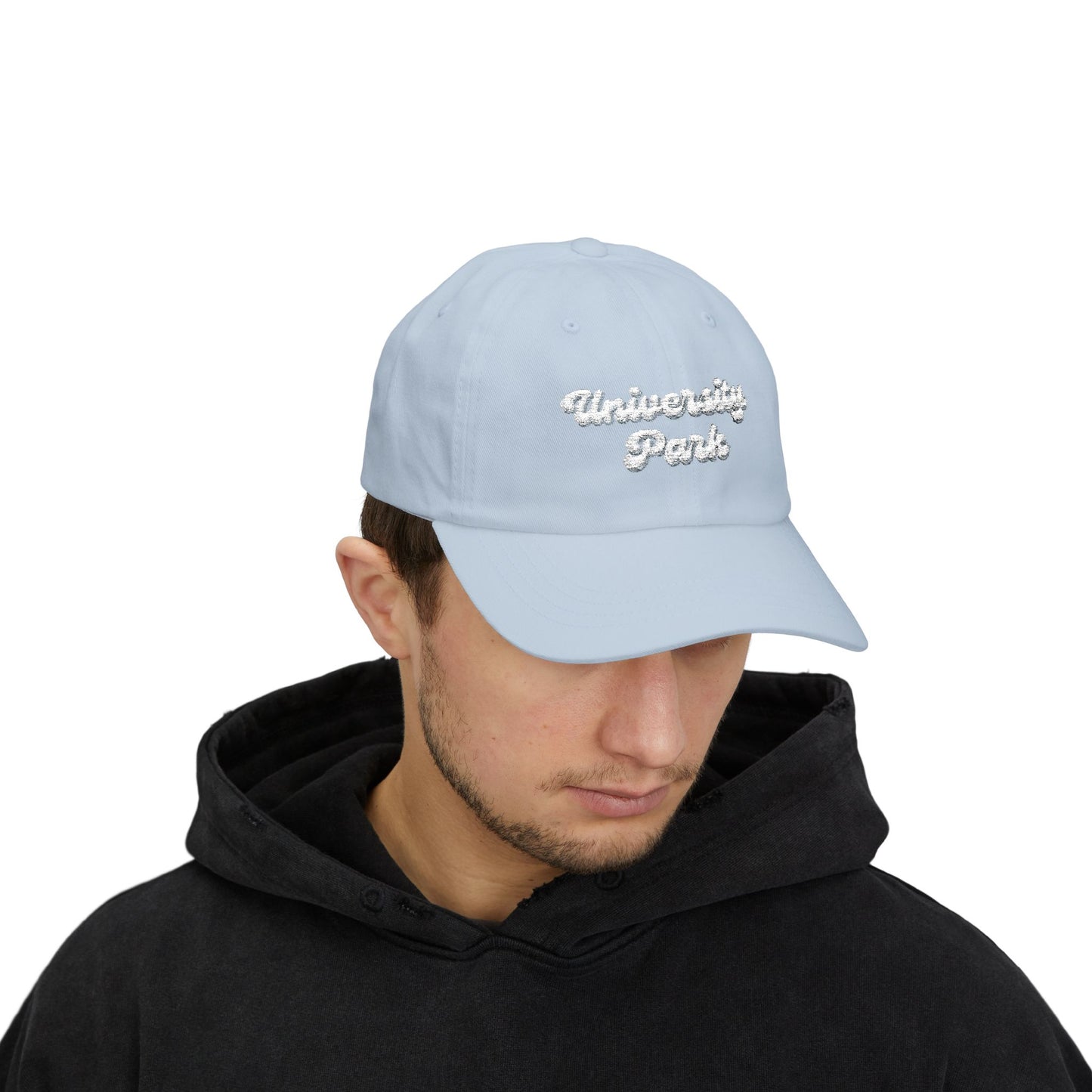 University Park Classic Dad Cap, Unisex Casual Hat, Summer Accessories, Trendy Headwear, Gift for Him, Outdoor Style
