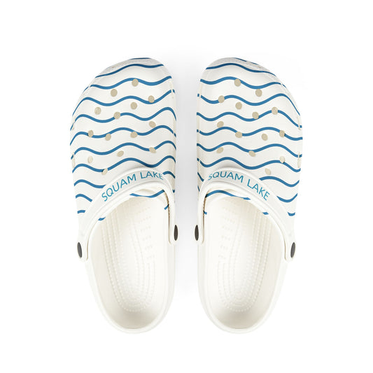 Squam Lake EVA Foam Clogs, Outdoor Comfort Shoes, Summer Swimwear Footwear, Gift for Lake Lovers, Casual Beach Days