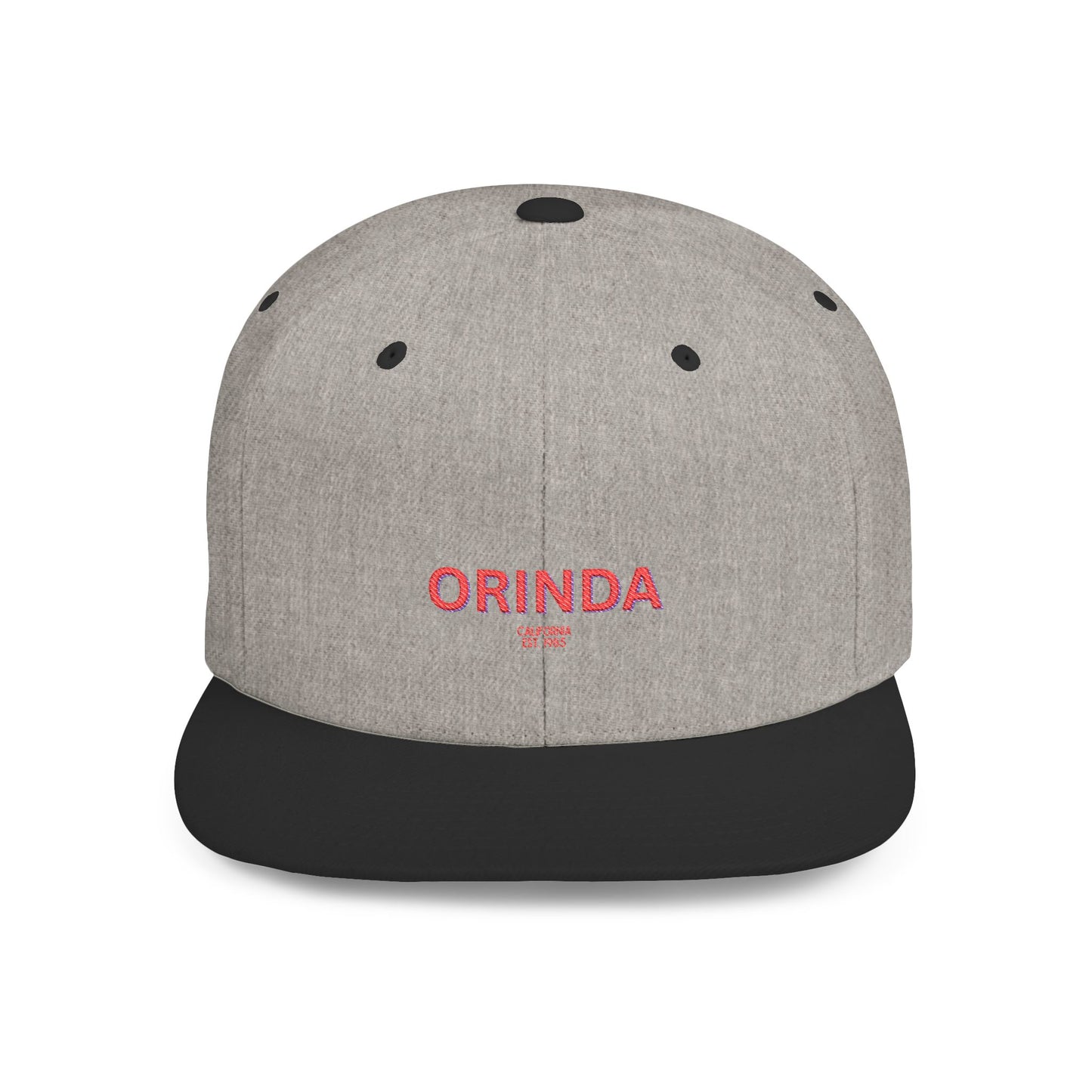 Orinda Stylish Flat Bill Snapback Hat with Design, Perfect for Casual Outings, Streetwear, Gifts, Festivals, Everyday Wear