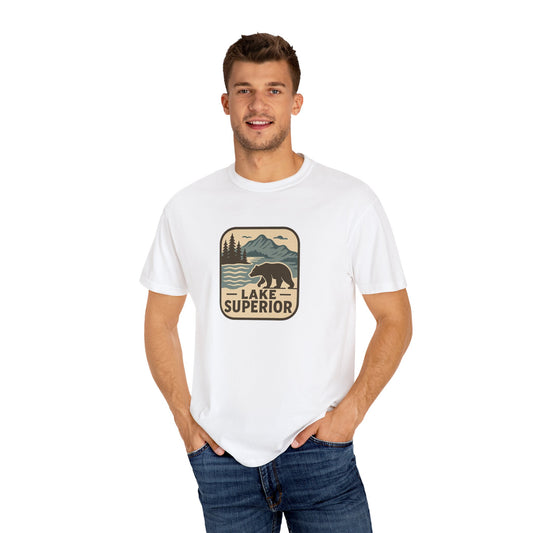 Lake Superior Unisex T-Shirt, Casual Graphic Tee, Nature Lover Gift, Outdoor Adventure Shirt, Vacation Souvenir, Summer Wear