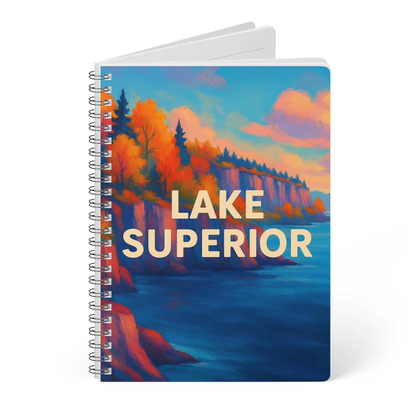 Lake Superior Wirobound Softcover Notebook, A5