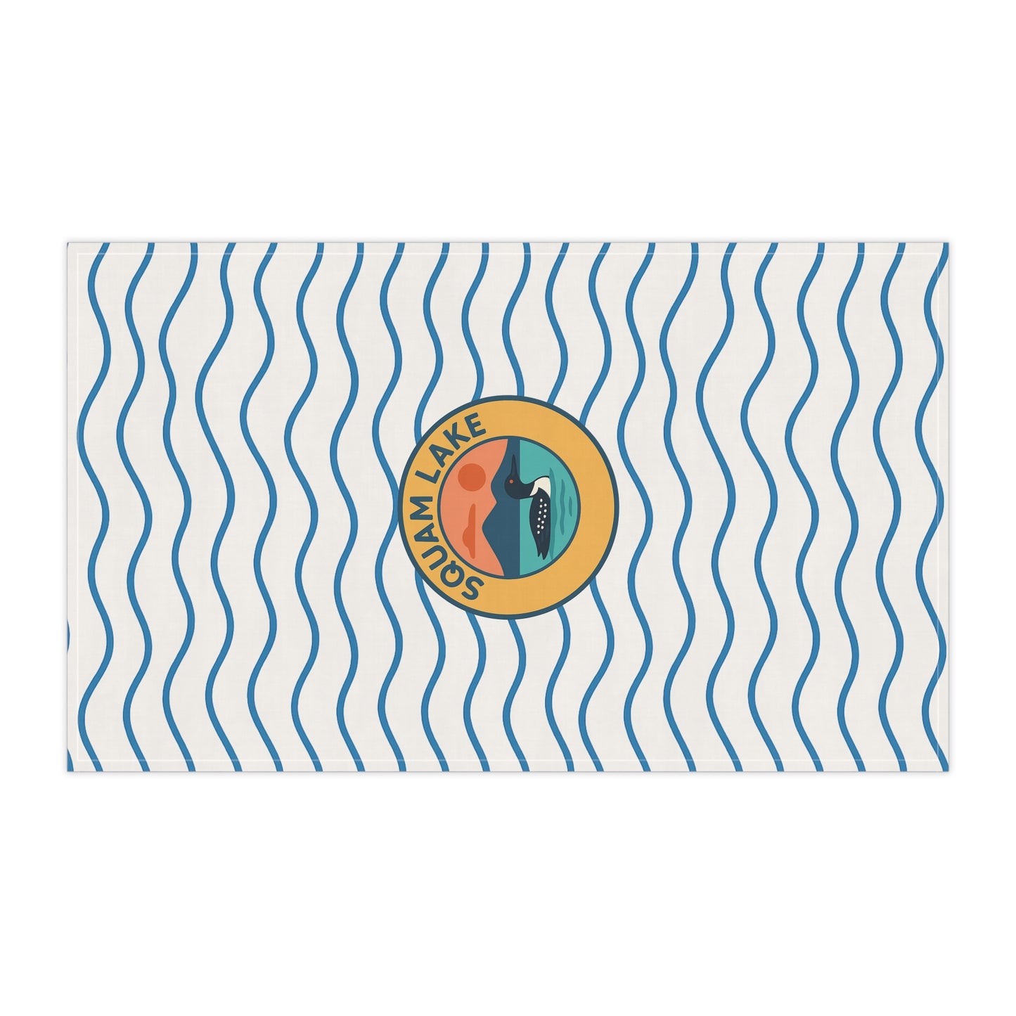 Squam Lake Tea Towels - Nautical Kitchen Decor, Gift for Lake House, Coastal Living, Home Essentials, Beach House Decor
