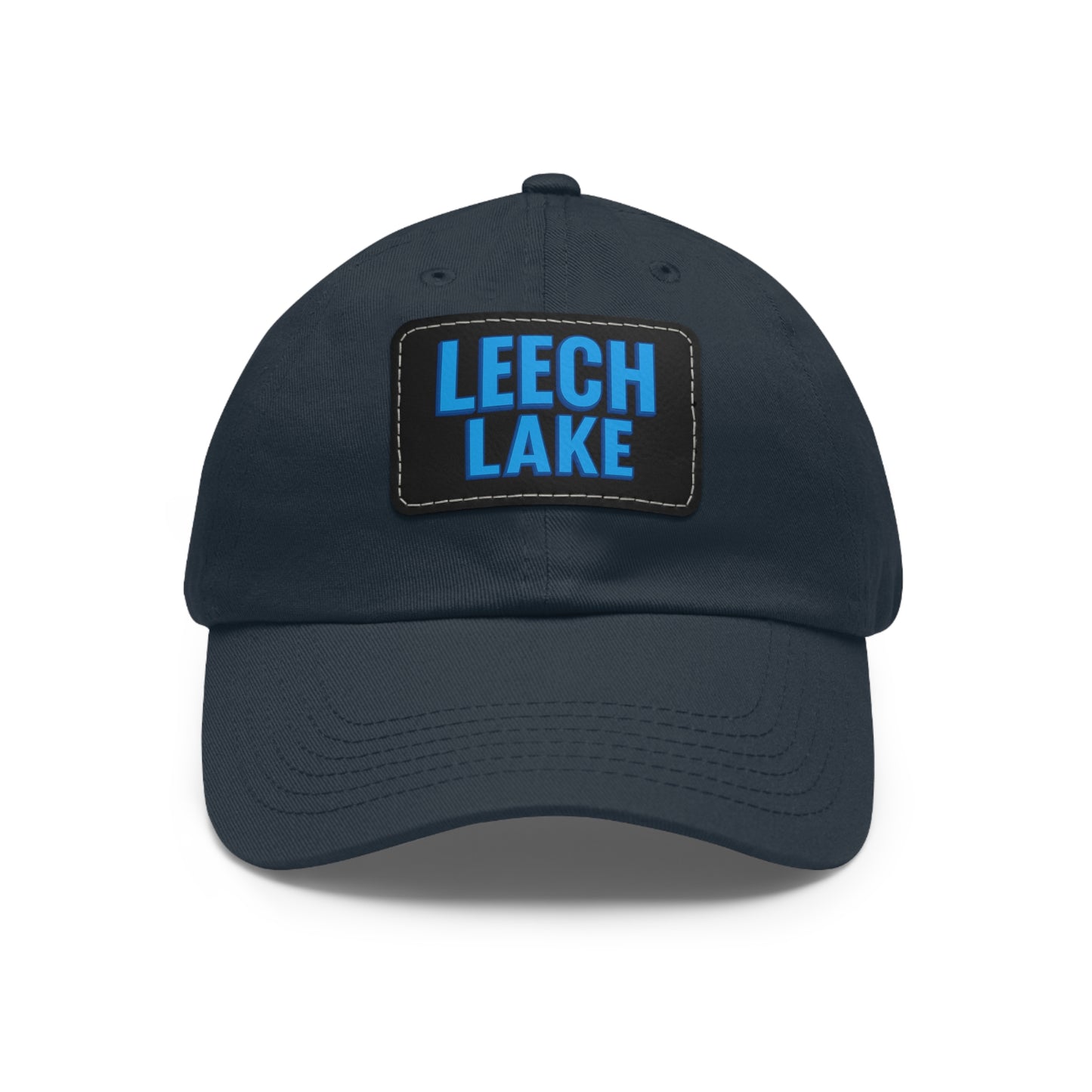 Leech Lake Dad Hat with Leather Patch (Rectangle)