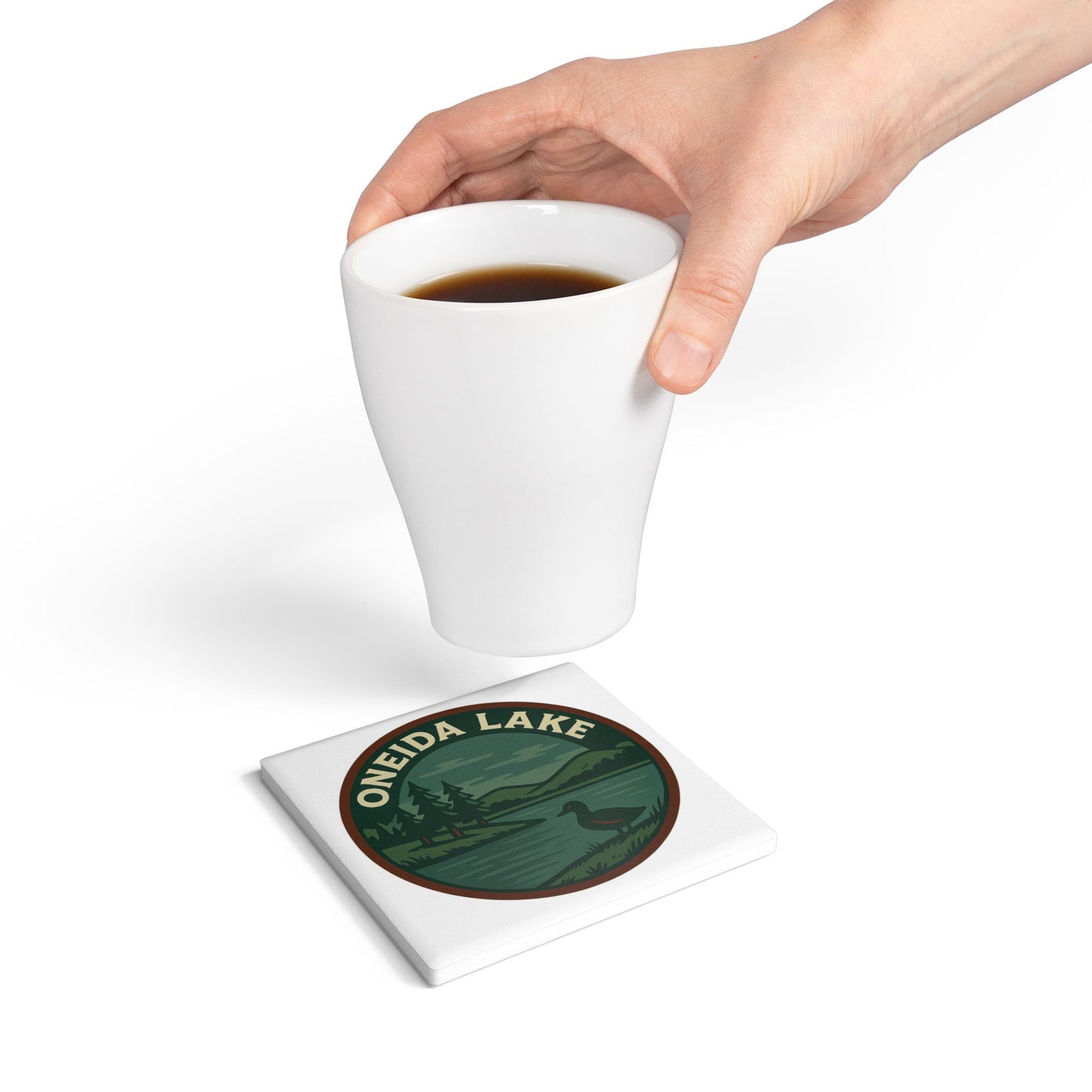 Oneida Lake Ceramic Coaster