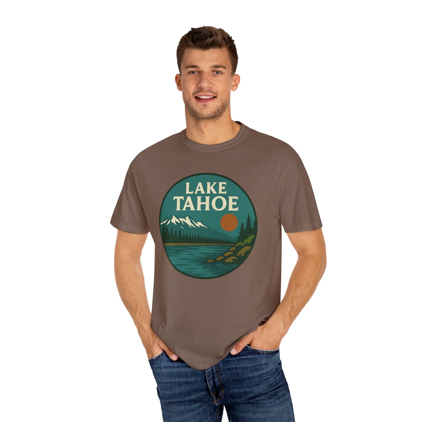 Lake Tahoe Unisex T-Shirt, Casual Graphic Tee, Nature Lover Gift, Outdoor Adventure Shirt, Vacation Souvenir, Summer Wear