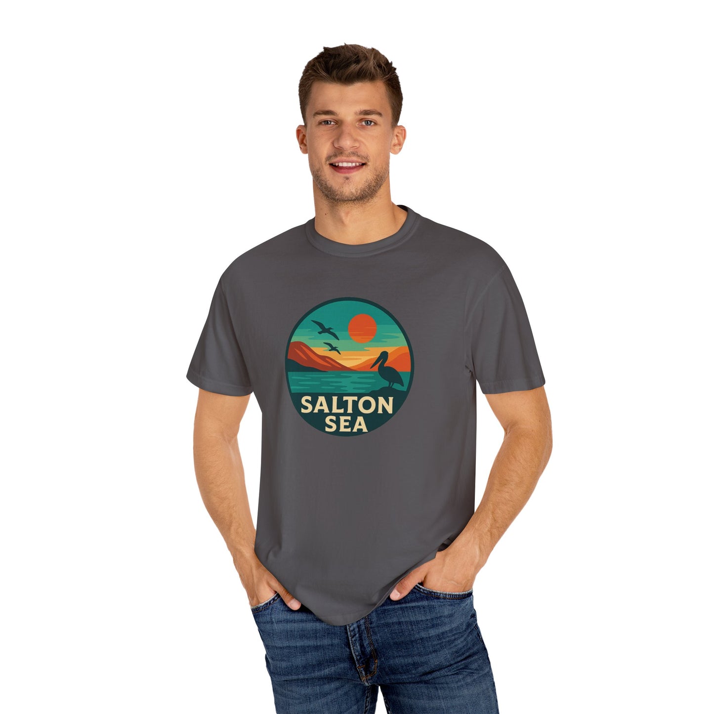 Salton Sea Unisex T-Shirt, Casual Graphic Tee, Nature Lover Gift, Outdoor Adventure Shirt, Vacation Souvenir, Summer Wear