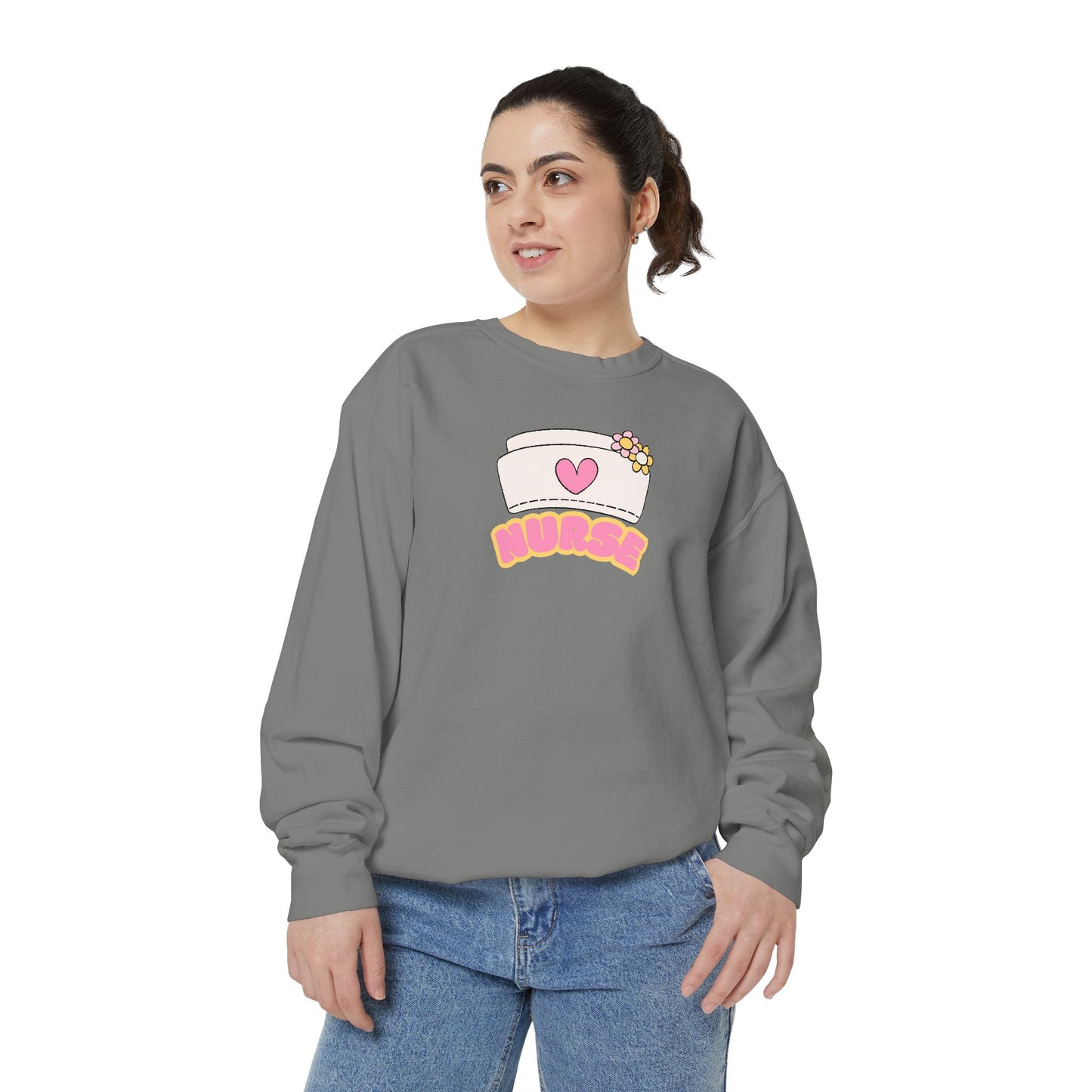 Nurse Love Sweatshirt, Cozy Gift for Healthcare Workers, Unique Gift for Nurses, Casual Medical Apparel, Nurse Appreciation