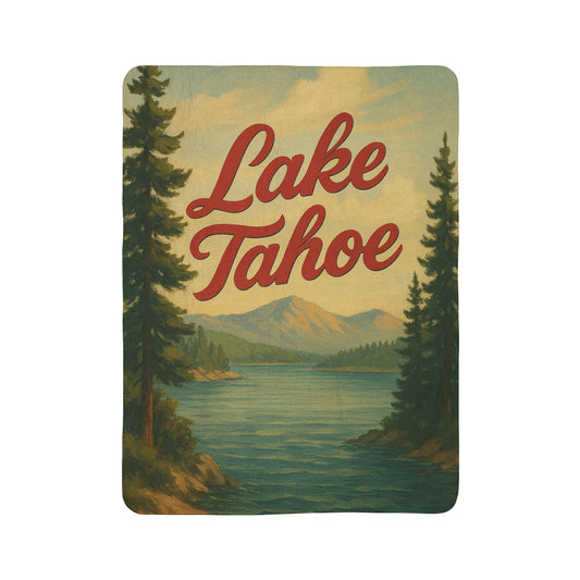 Lake Tahoe Fleece Sherpa Blanket