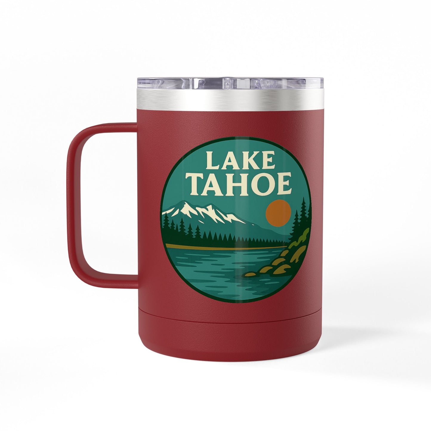 Lake Tahoe Coffee Mug Tumbler, 15oz