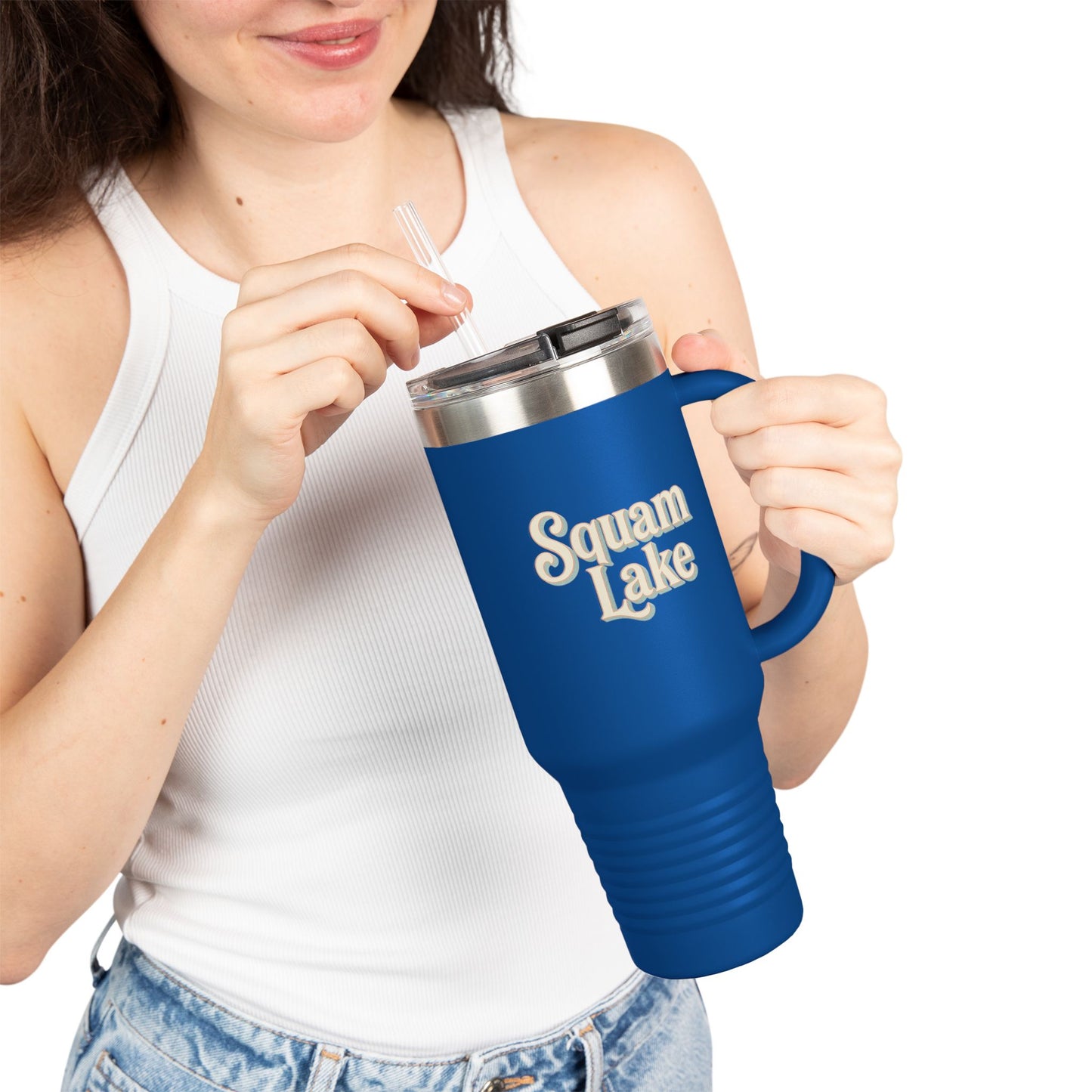 Insulated Travel Mug - Perfect for Outdoor Adventures, Road Trips, Holidays, Squam Lake Escapes, Camping Gear, Hydration on-the-go