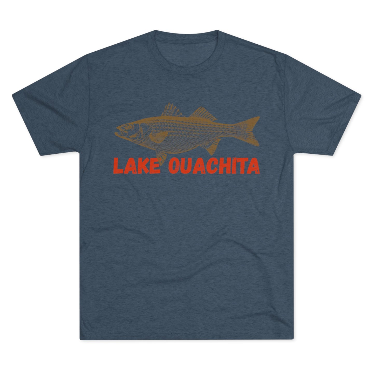 Lake Ouachita Fishing Tee, Unisex Crew Neck Shirt, Summer Lake Apparel, Gift for Fishermen, Outdoor Adventure T-Shirt, Lake House Style