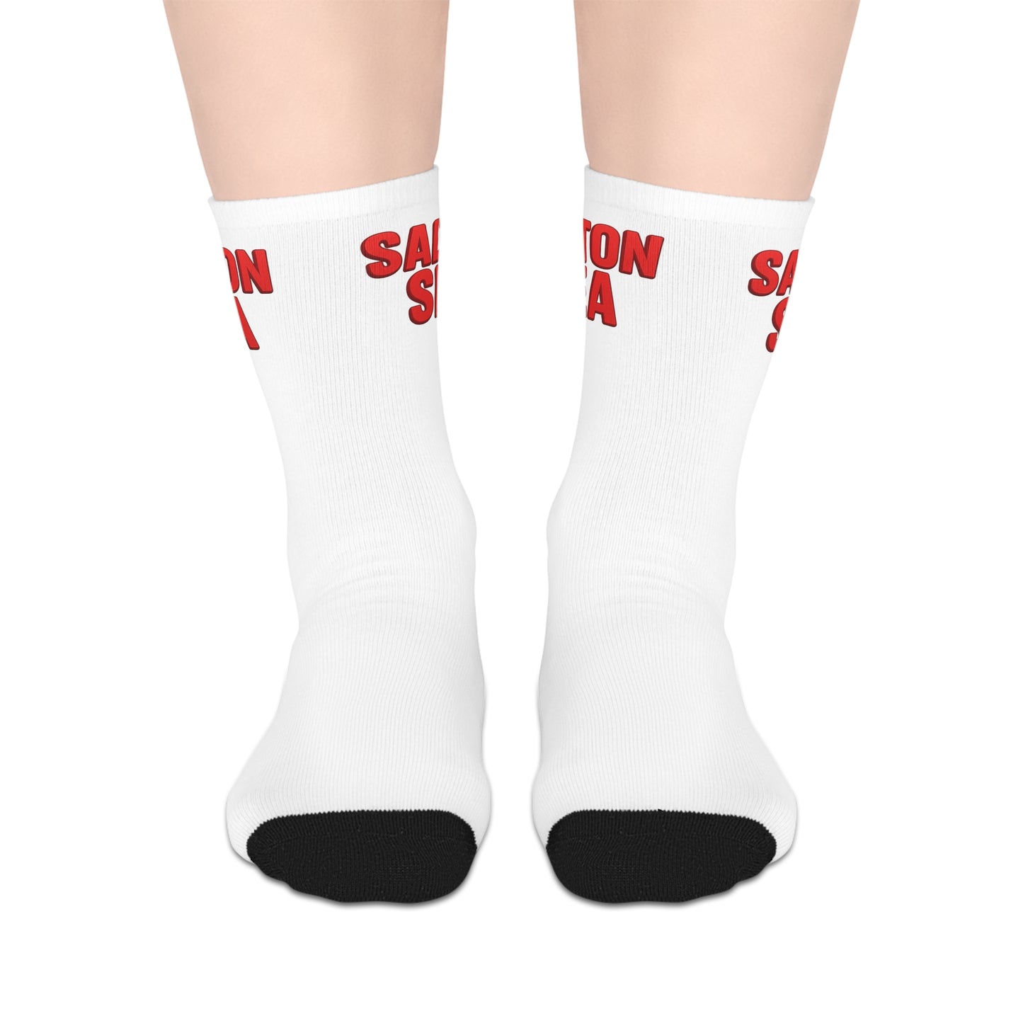 Salton Sea Cool Casual Mid-length Socks | Fun Lifestyle Gift, Quirky Fashion Accessory, Unique Socks for Everyday Wear