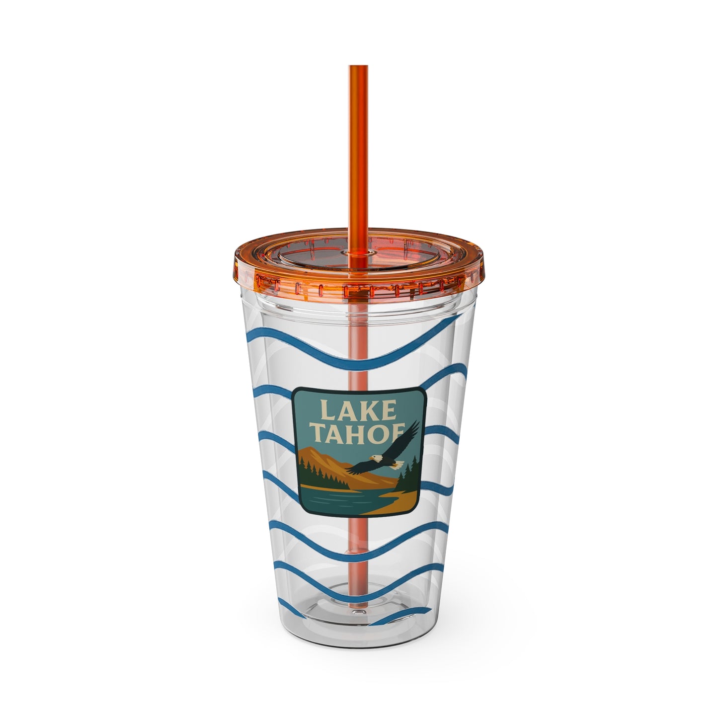 Lake Tahoe Sunsplash Tumbler, 16oz Clear Drink Cup for Outdoor Adventures, Customizable Travel Mug, Perfect for Summer Fun, Eco-Friendly Beverage [...]