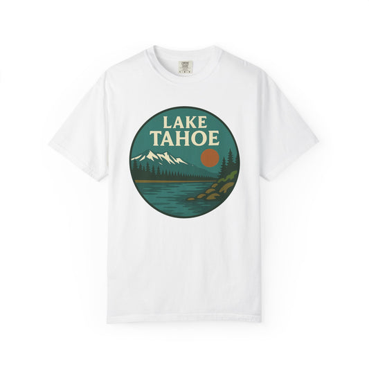 Lake Tahoe Unisex T-Shirt, Casual Graphic Tee, Nature Lover Gift, Outdoor Adventure Shirt, Vacation Souvenir, Summer Wear