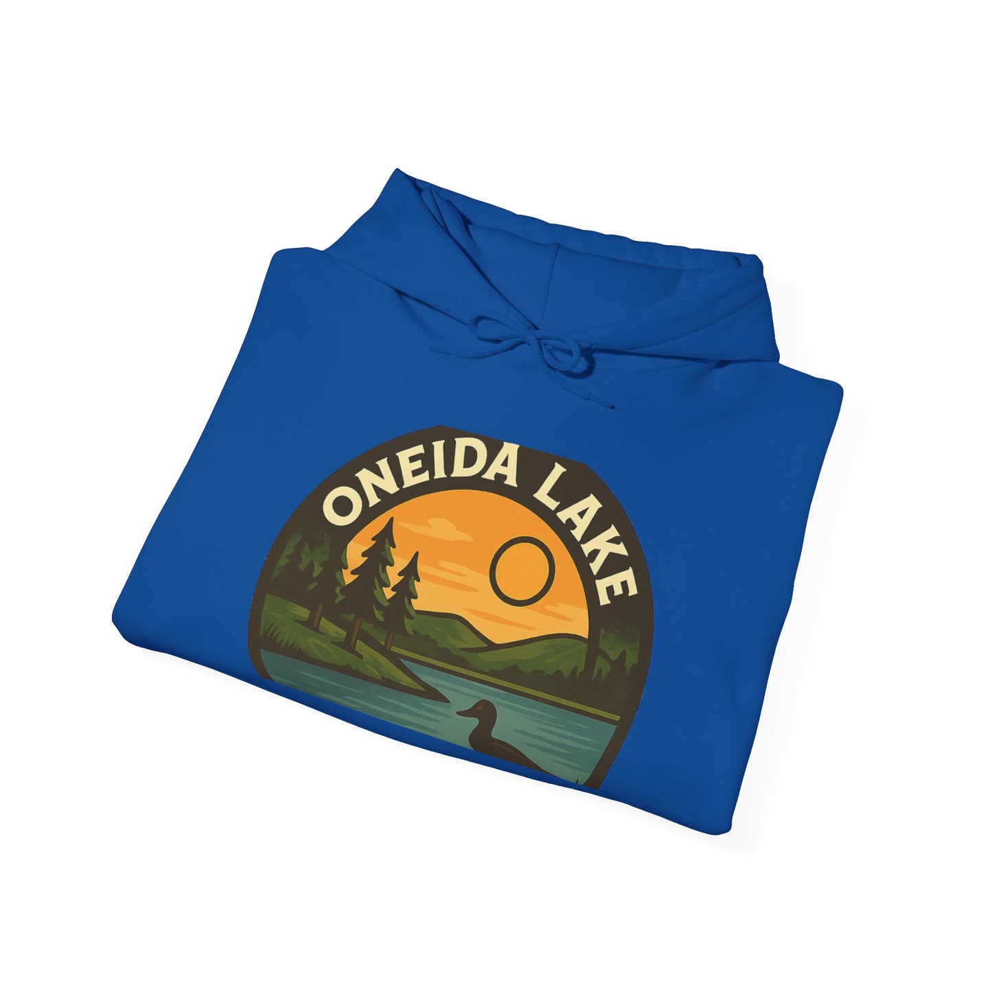 Oneida Lake Hoodie, Cozy Casual Wear, Unisex Sweatshirt, Lake Lover Gift, Outdoor Adventure Apparel, Summer Retreat Fashion