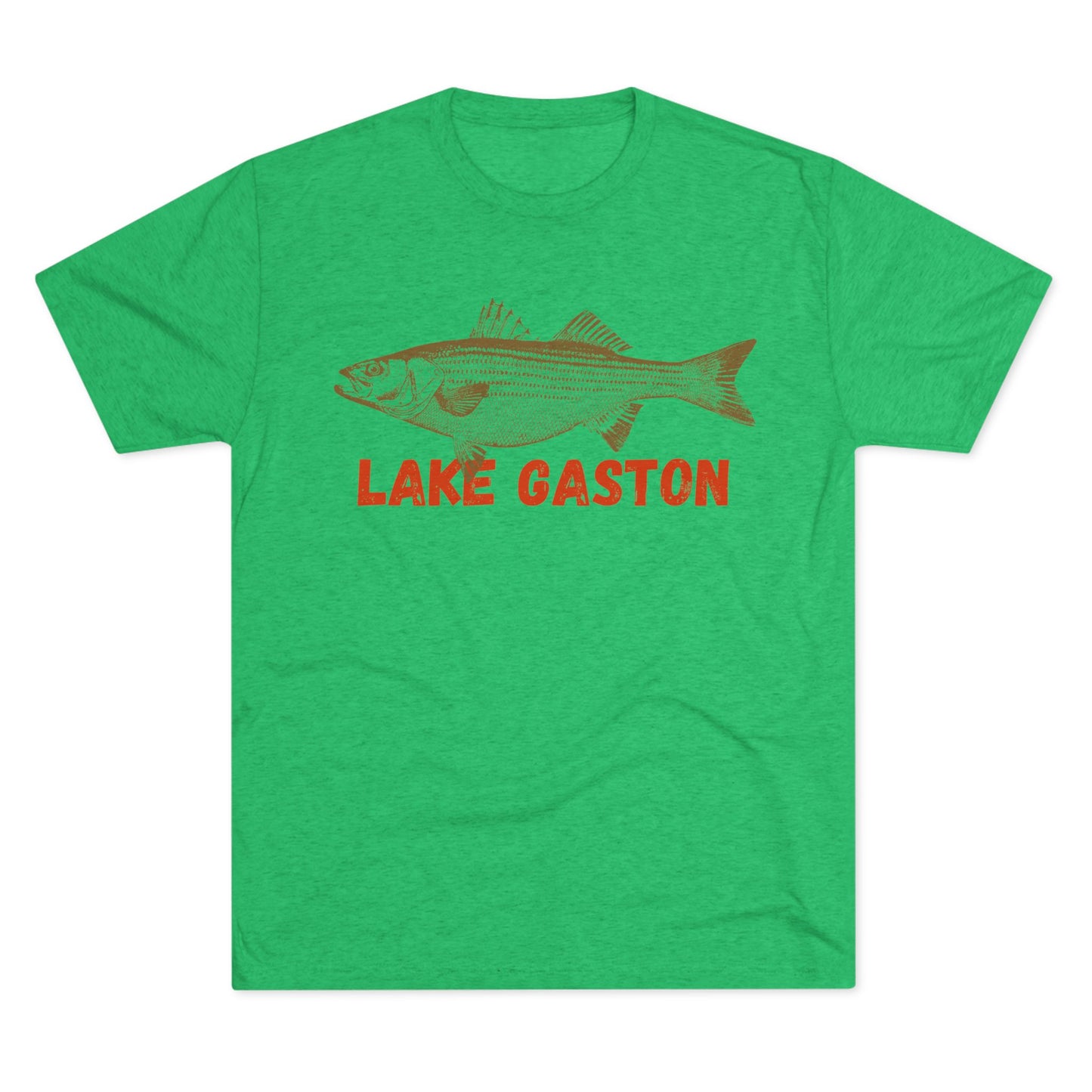 Lake Gaston Fishing Tee, Unisex Crew Neck Shirt, Summer Lake Apparel, Gift for Fishermen, Outdoor Adventure T-Shirt, Lake House Style
