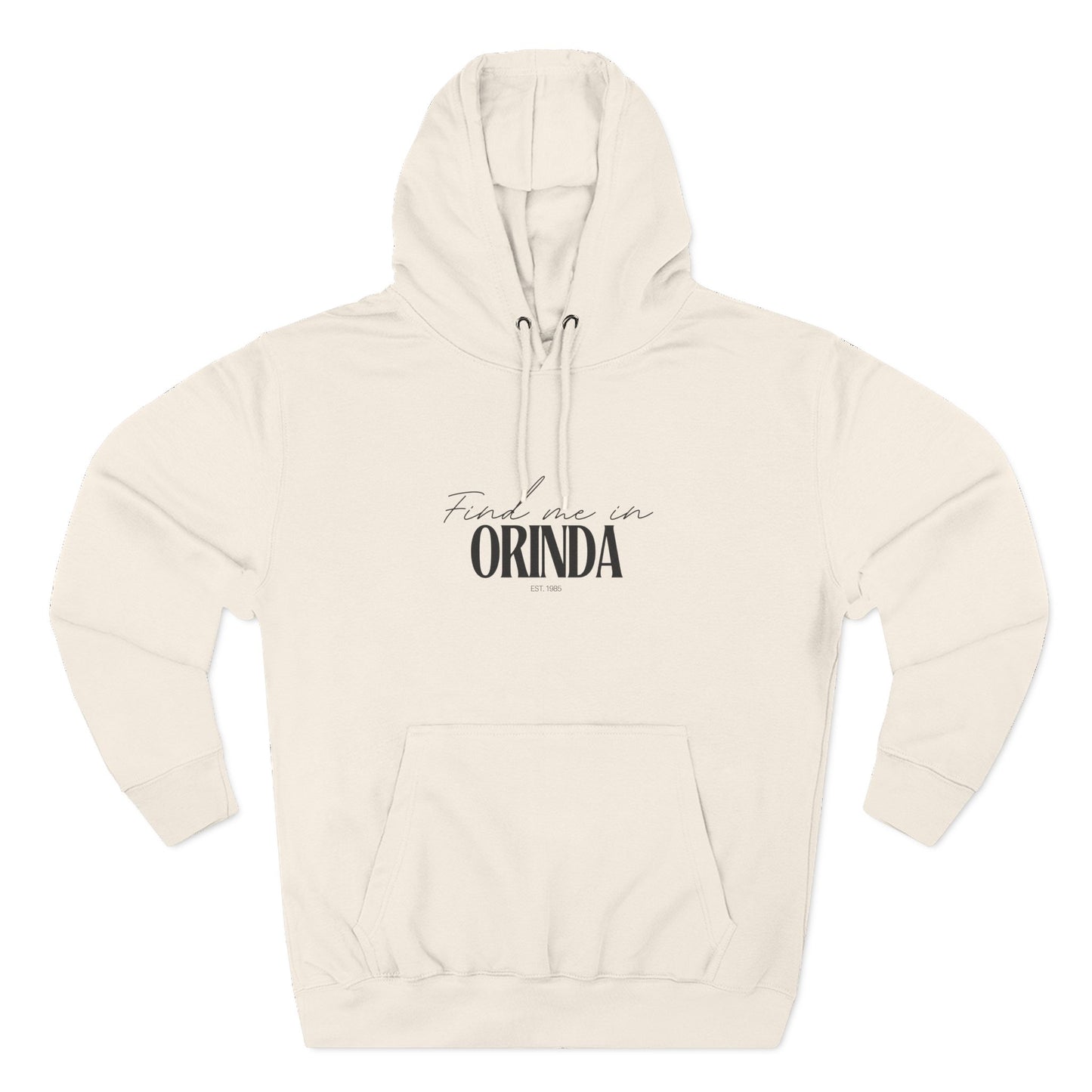 Orinda Stylish Three-Panel Fleece Hoodie for Everyday Comfort, Personalized Gift, Casual Wear, Unisex Hoodie, Cozy Fashion