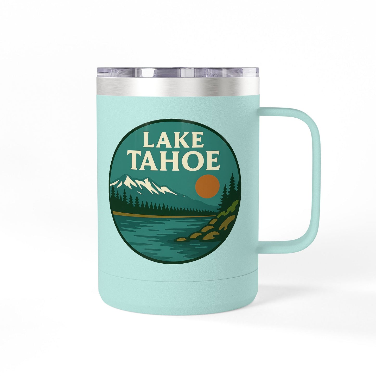 Lake Tahoe Coffee Mug Tumbler, 15oz