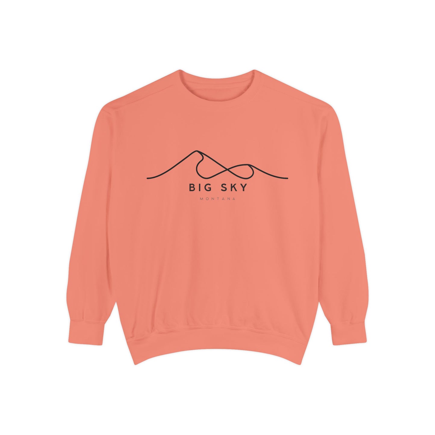 Big Sky Chill Vibes Sweatshirt - Unisex Garment-Dyed Style, Perfect for Lounging