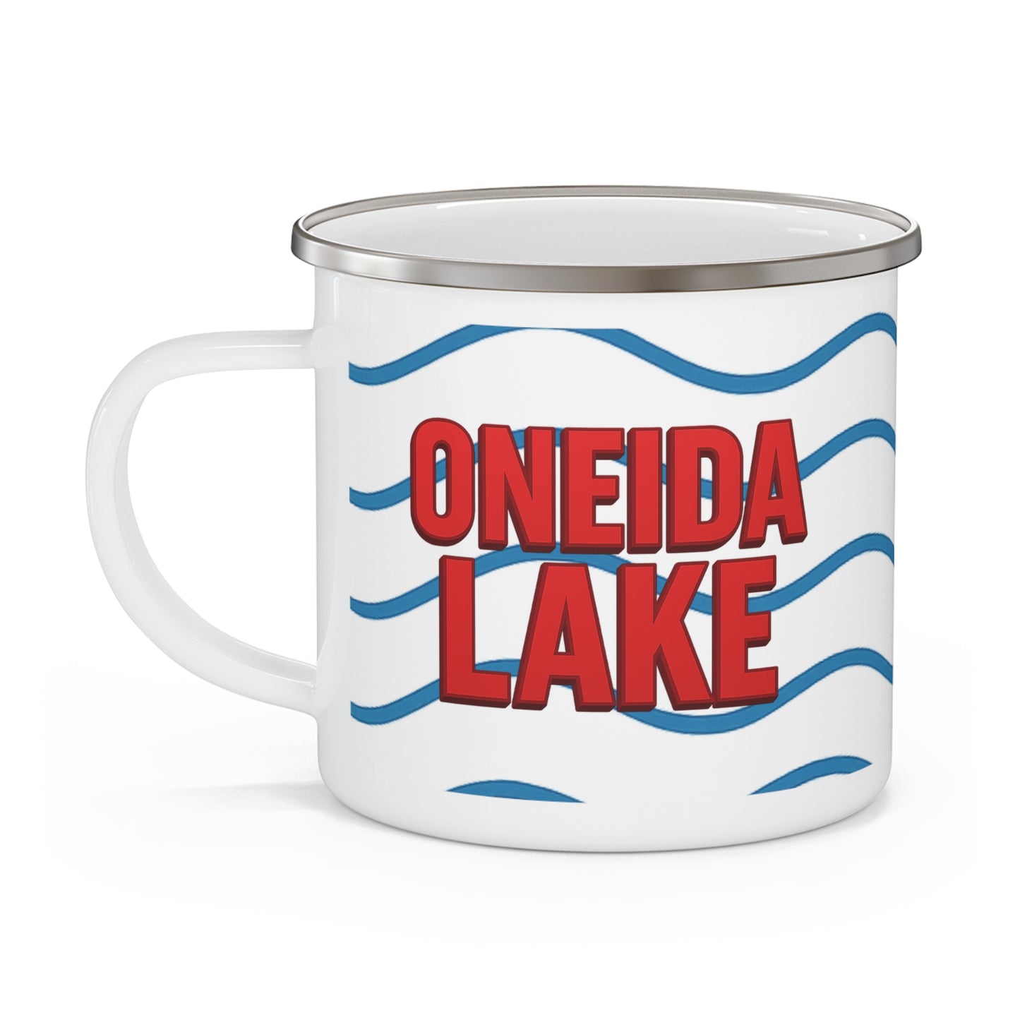 Oneida Lake Rustic Enamel Camping Mug - Perfect for Outdoor Adventures, Enthusiasts, and Cozy Campfires, Great Gift for Camping Lovers, [...]