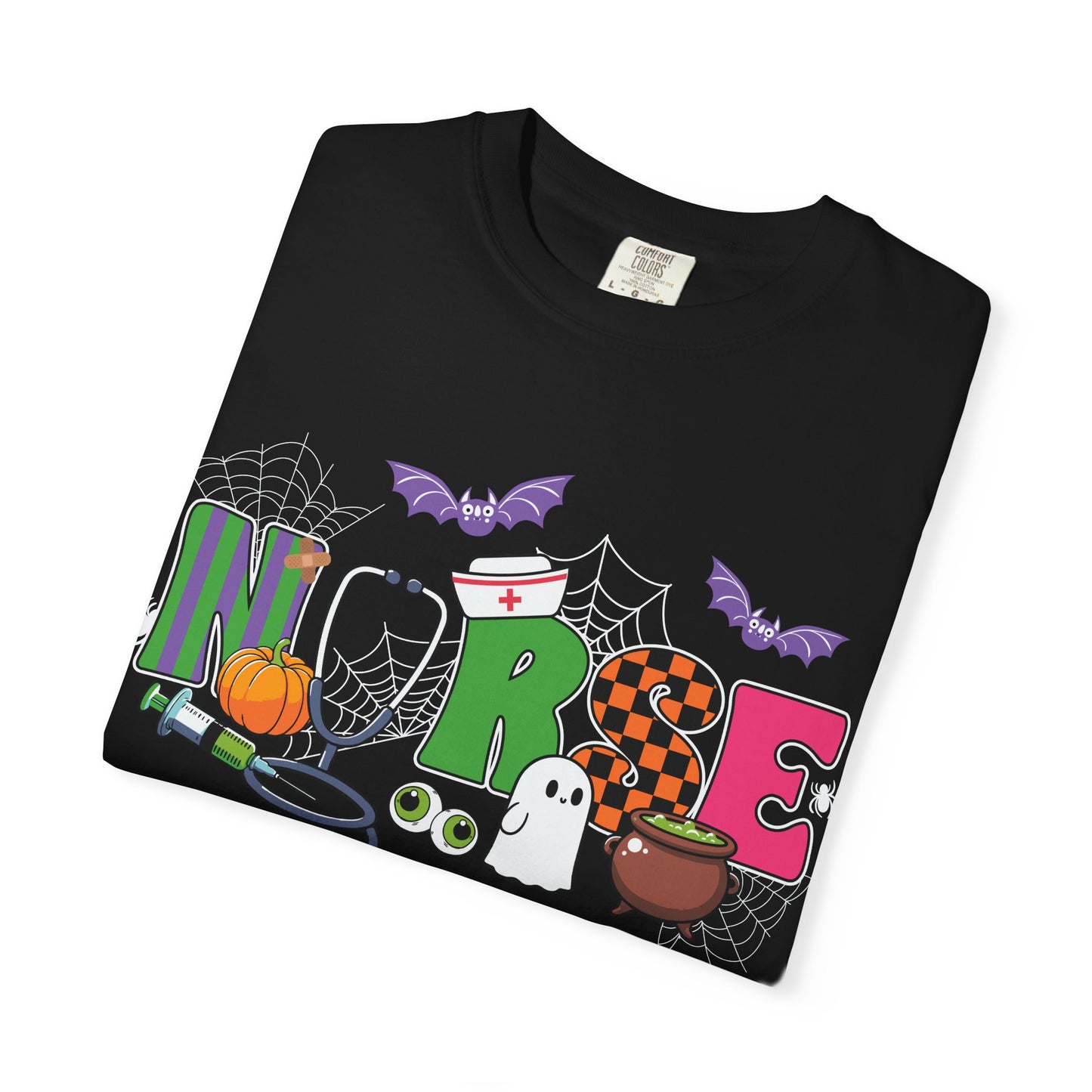 Halloween Nurse T-Shirt, Cute Nurse Shirt, Unisex Halloween Tee, Gift for Nurses, Spooky Nursing Apparel, Funny Healthcare Shirt