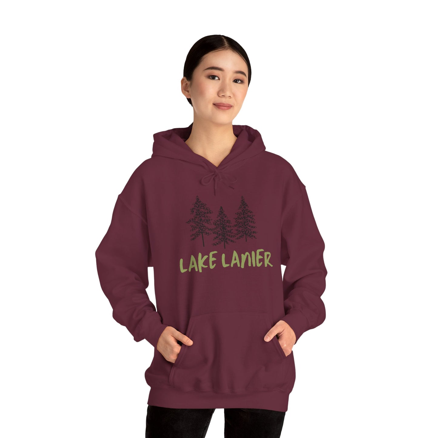 Lake Lanier Hoodie, Cozy Unisex Sweatshirt, Nature Lover Gift, Lake House Apparel, Perfect for Outdoors, Summer Vibes, Travel Wear