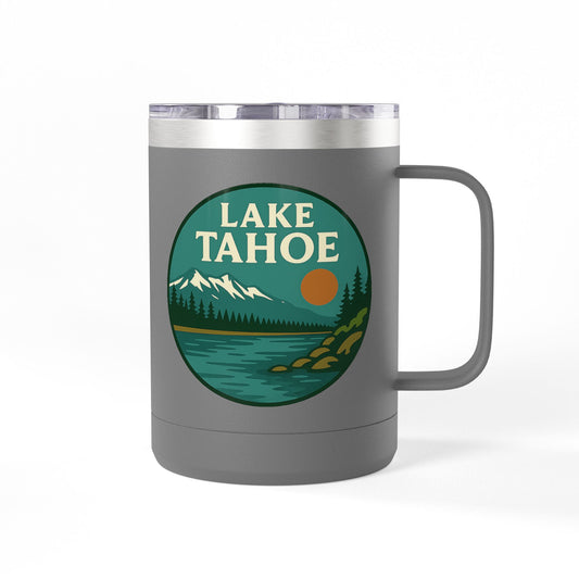 Lake Tahoe Coffee Mug Tumbler, 15oz
