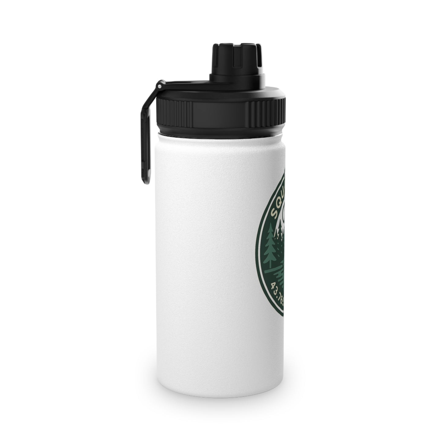 Squam Lake Stainless Steel Water Bottle, Sports Lid