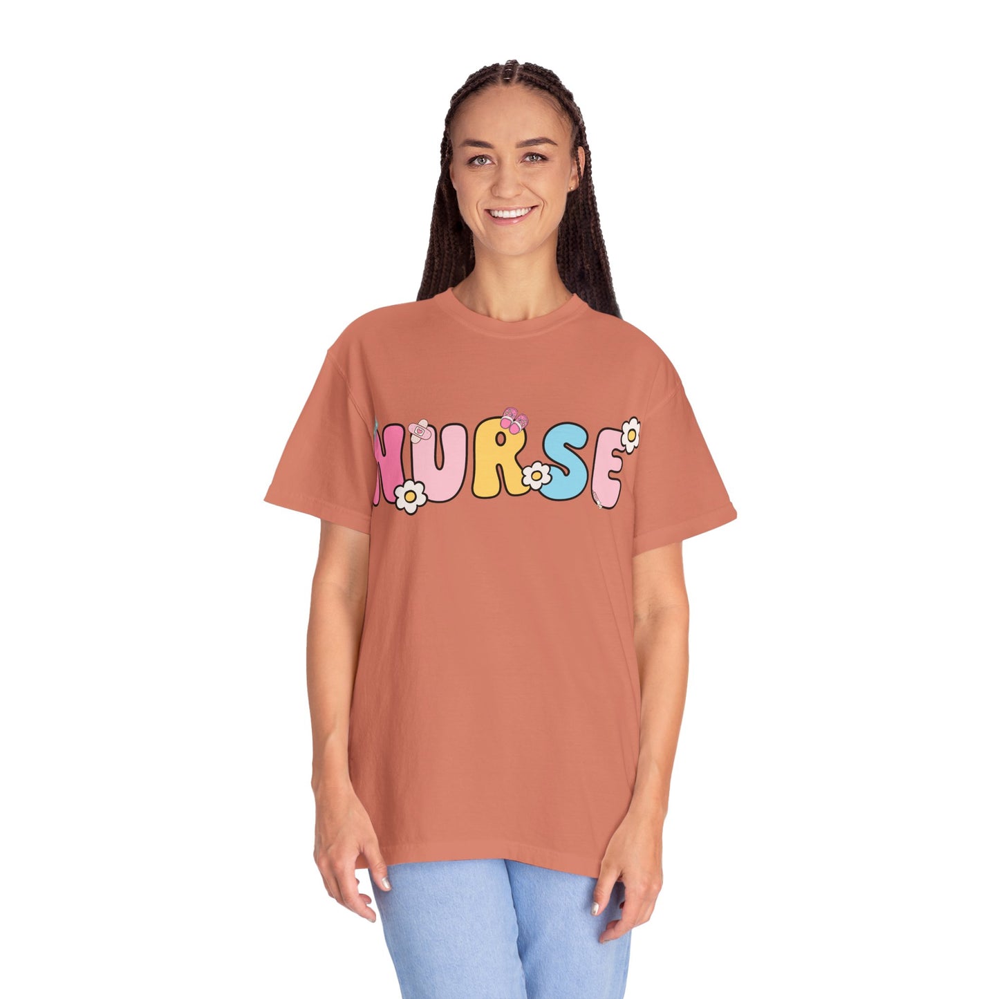 Playful Nurse T-Shirt - Fun Gift for Healthcare Workers, Floral Design, Birthday Present, Nurse Appreciation Week, Casual Wear