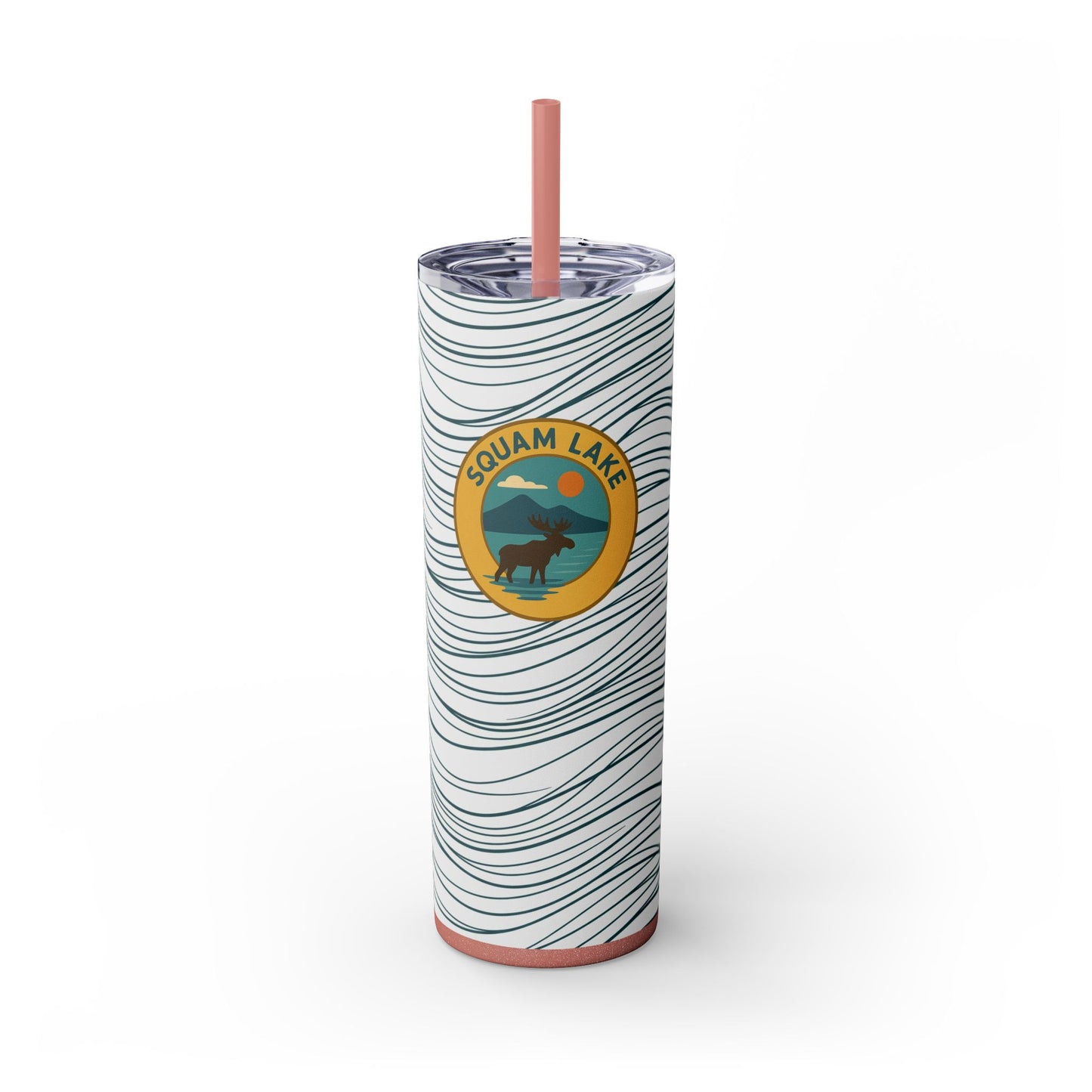 Squam Lake Skinny Tumbler - 20oz Travel Mug, Eco-Friendly Drinkware for Adventurers, Ideal for Camping, Picnics, and Daily Hydration