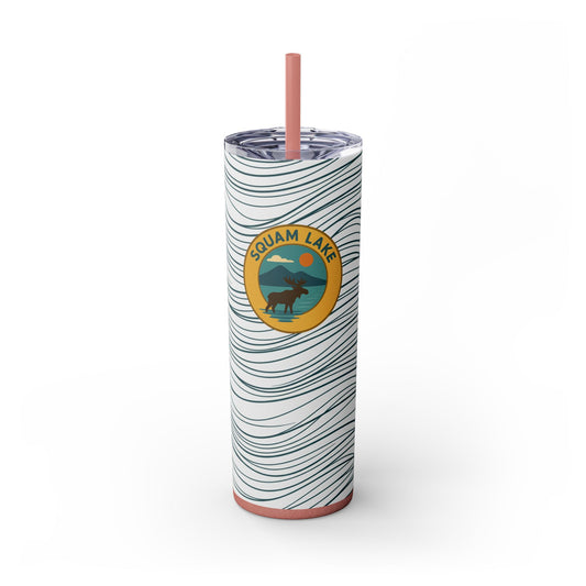 Squam Lake Skinny Tumbler - 20oz Travel Mug, Eco-Friendly Drinkware for Adventurers, Ideal for Camping, Picnics, and Daily Hydration