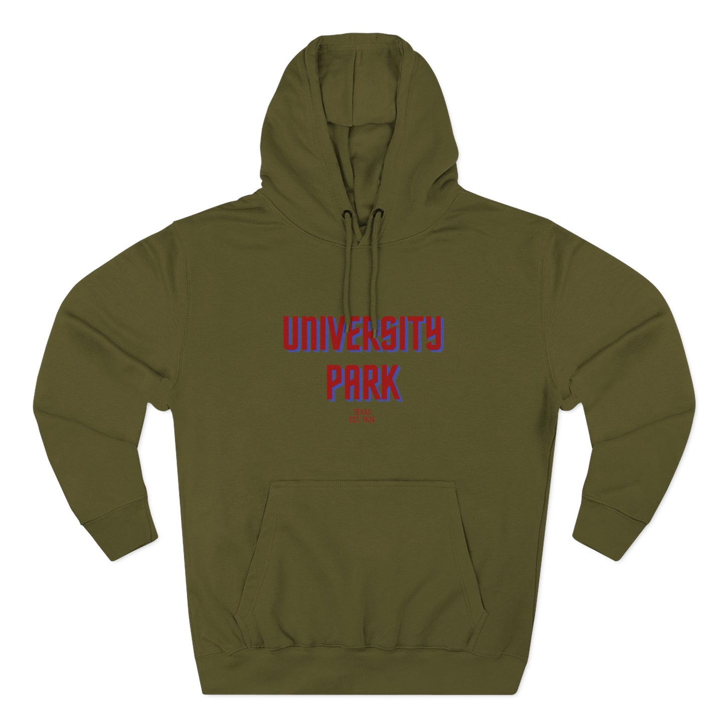University Park Fleece Hoodie, Casual Sweatshirt, Cozy Layering Piece, Perfect Gift for All Occasions, Stylish Streetwear
