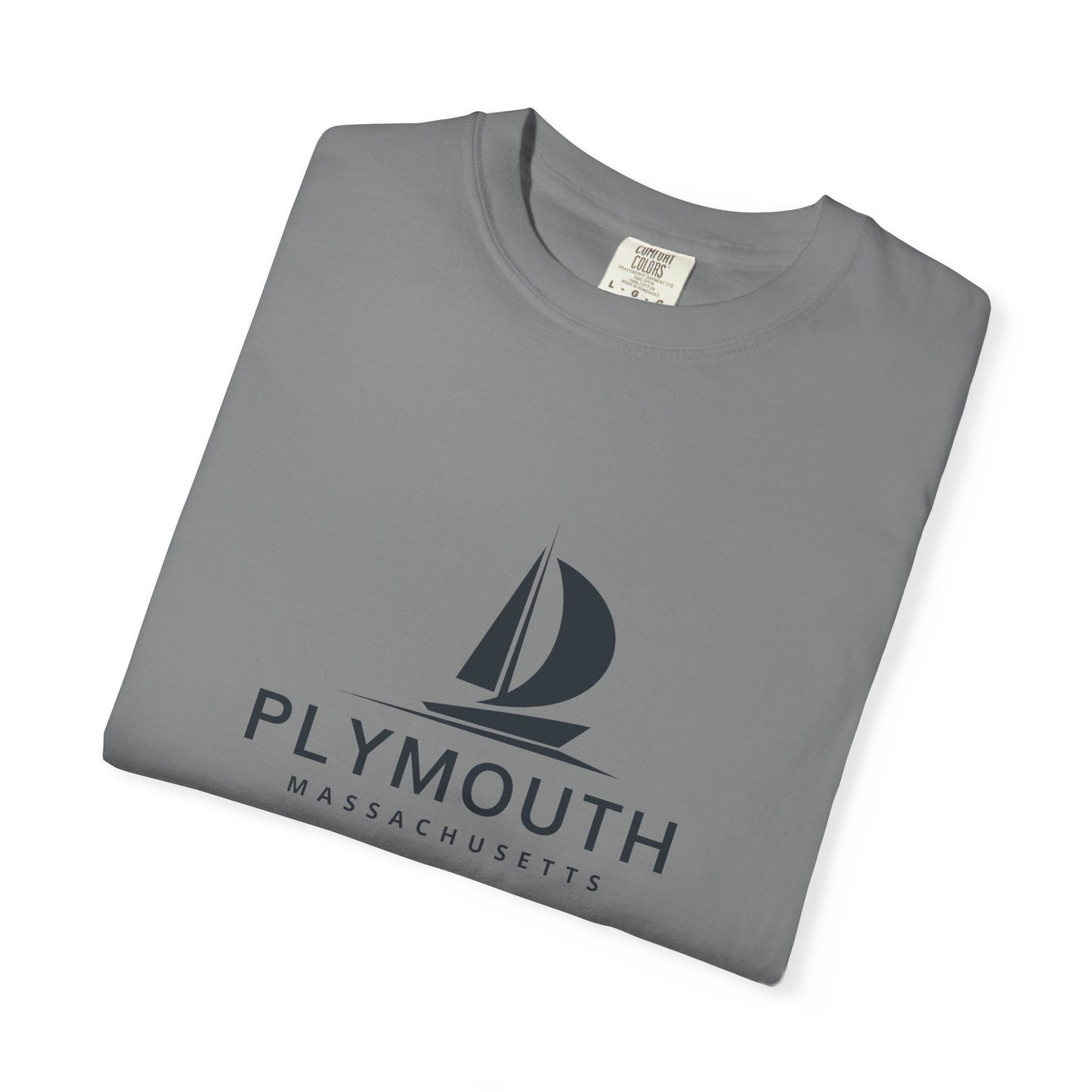 Plymouth - Unisex Garment-Dyed T-shirt, Casual Outfit, Gift for Nature Lovers, Vacation Essentials