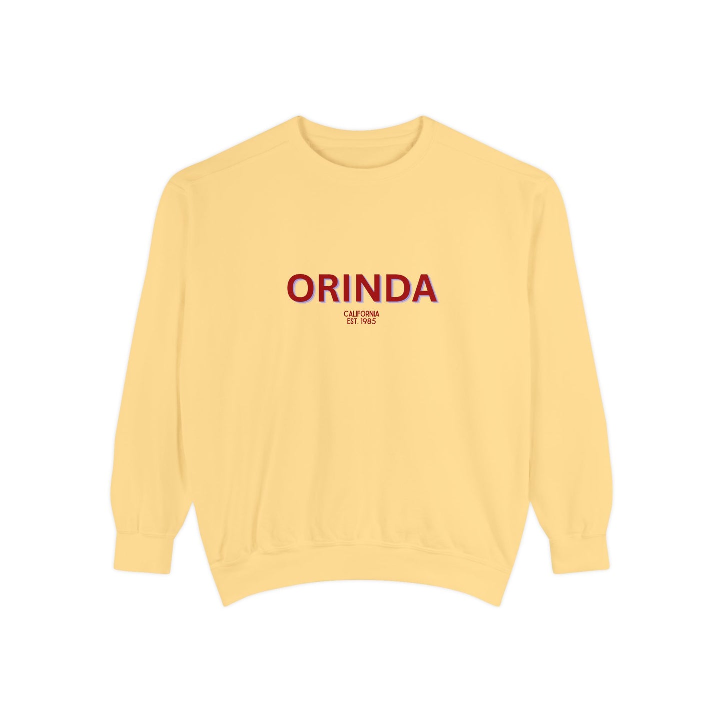 Orinda Unisex Garment-Dyed Sweatshirt | Cozy Fashion, Perfect for Casual Outings, Gifts, Fall & Winter Style, Everyday Comfort