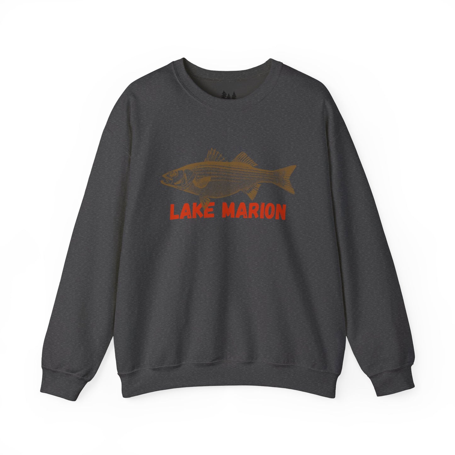 Lake Marion Fishing Sweatshirt, Unisex Crewneck, Casual Wear, Gift for Fishermen, Outdoor Apparel, Lake House Cozy