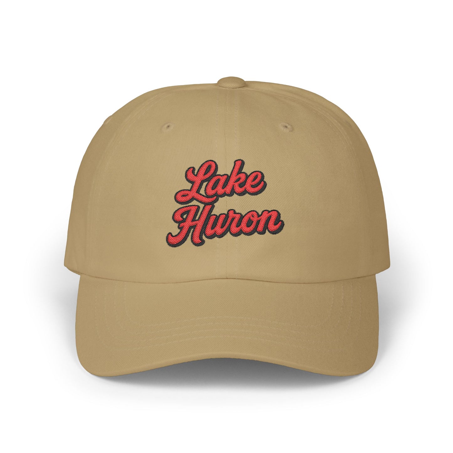 Lake Huron Stylish Dad Cap, Casual Summer Hat, Outdoor Accessory, Gift for Father's Day, Boating Trip Gear, Everyday Wear