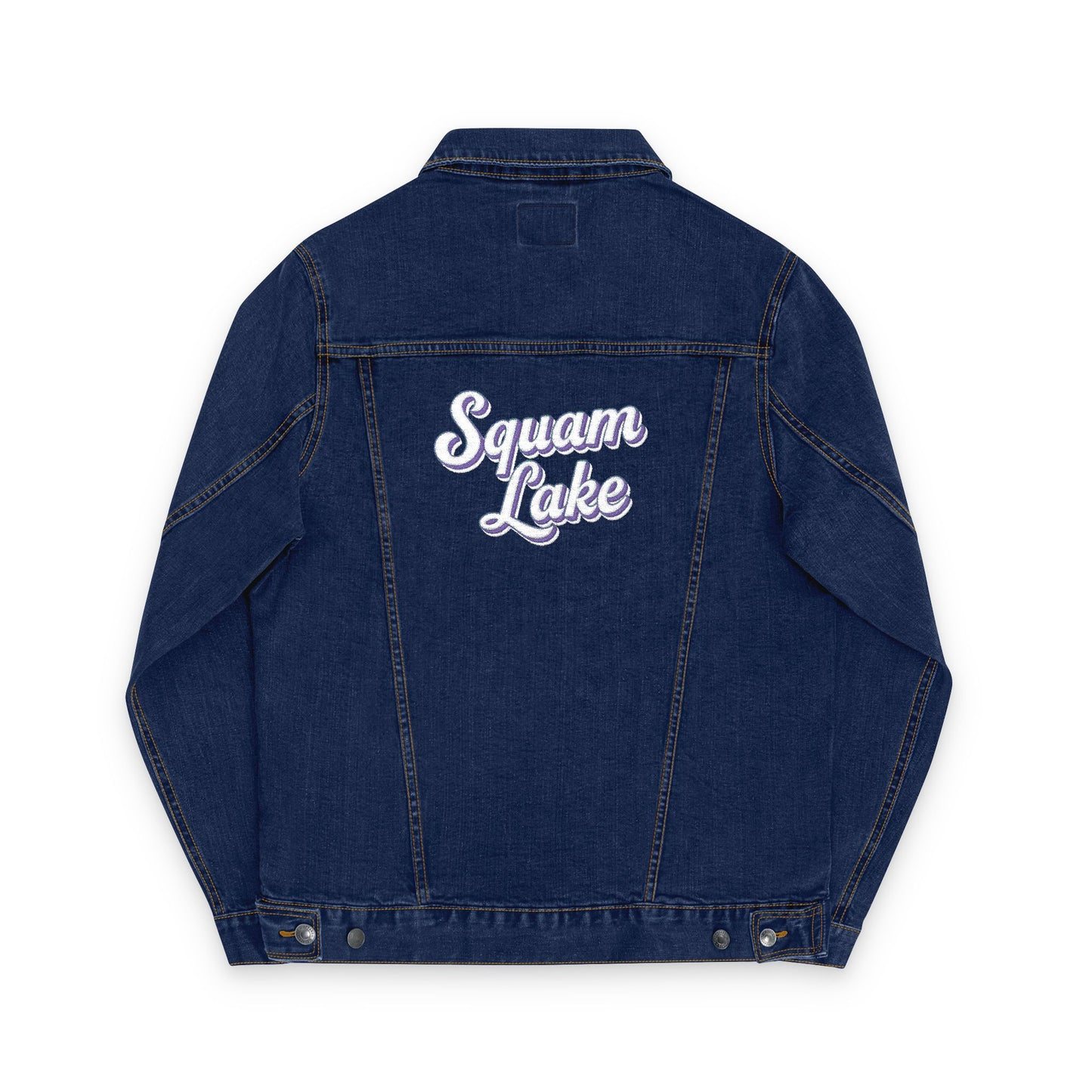 Unisex Embroidered Denim Jacket - Trendy Fall Fashion, Casual Layering, Everyday Wear, Stylish Gift, Unique Statement Piece