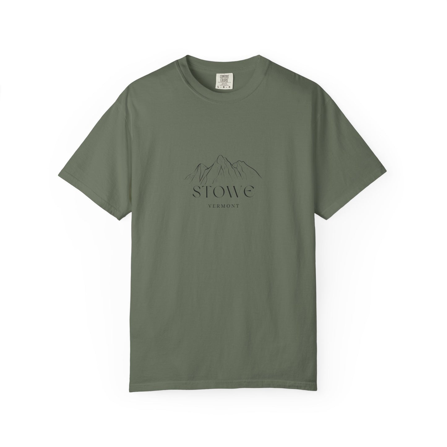 Stowe - Unisex Garment-Dyed T-shirt, Casual Outfit, Gift for Nature Lovers, Vacation Essentials