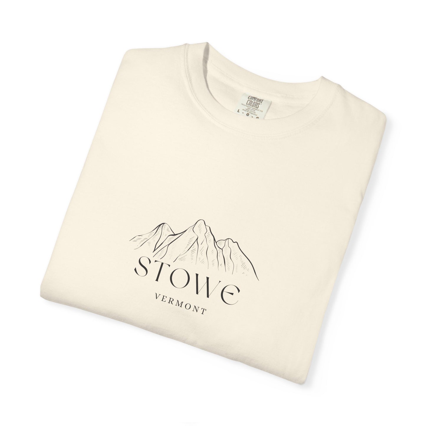 Stowe - Unisex Garment-Dyed T-shirt, Casual Outfit, Gift for Nature Lovers, Vacation Essentials