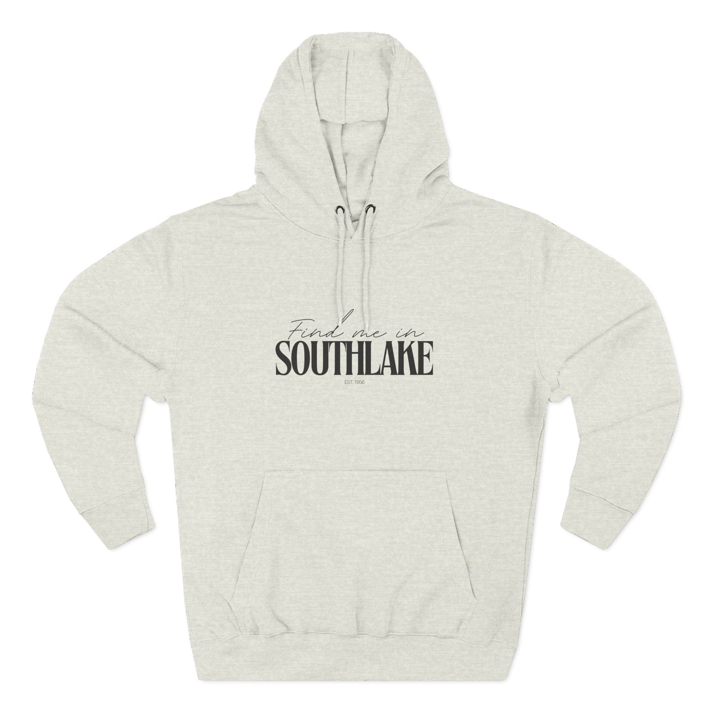 Southlake Stylish Three-Panel Fleece Hoodie for Everyday Comfort, Personalized Gift, Casual Wear, Unisex Hoodie, Cozy Fashion