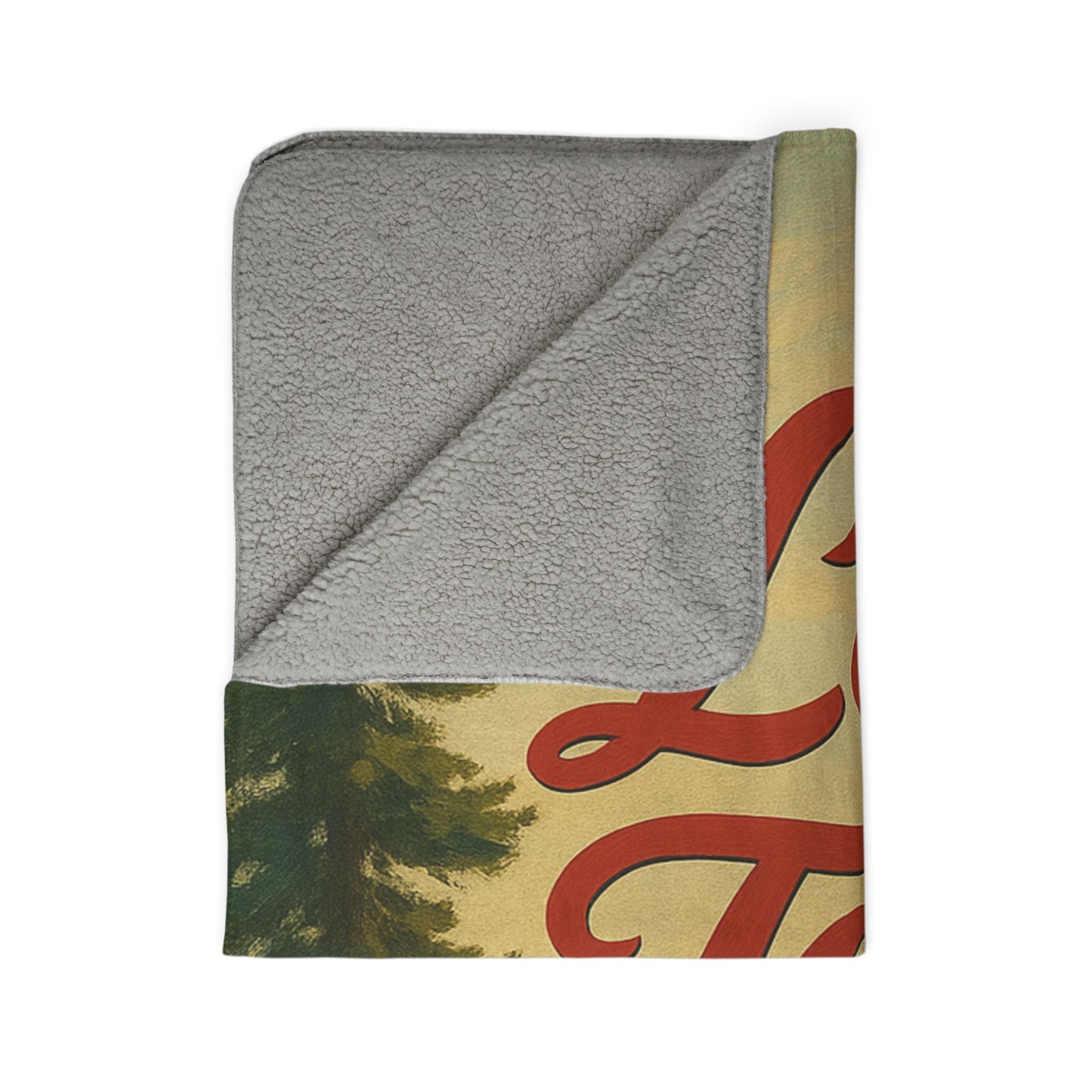 Lake Tahoe Fleece Sherpa Blanket
