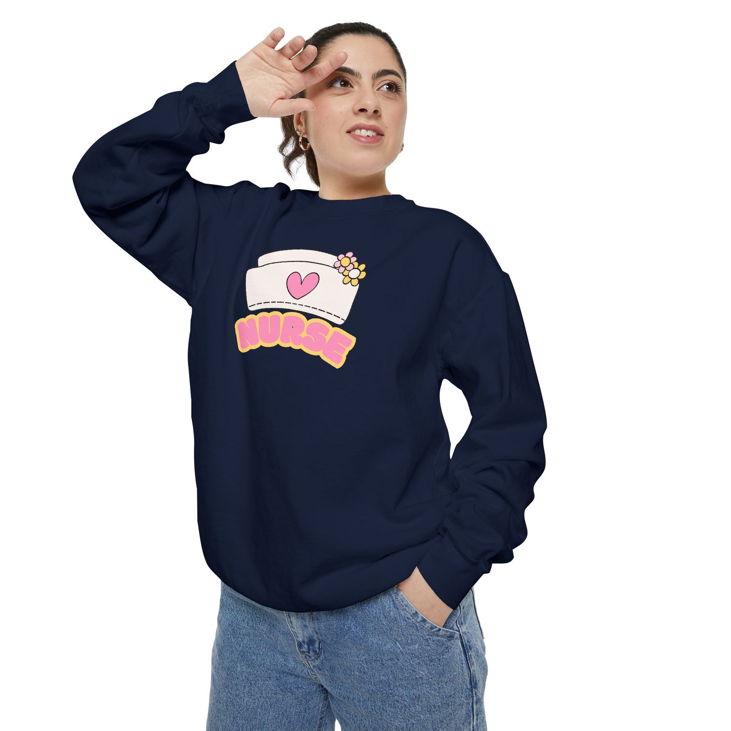 Nurse Love Sweatshirt, Cozy Gift for Healthcare Workers, Unique Gift for Nurses, Casual Medical Apparel, Nurse Appreciation