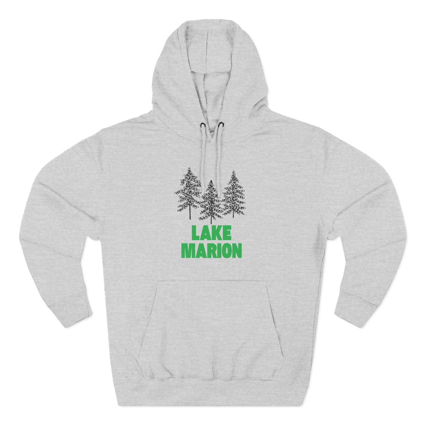Lake Marion Fleece Hoodie, Cozy Sweatshirt, Outdoor Adventure Wear, Unique Gift for Lake Lovers, Perfect for Fall and Winter